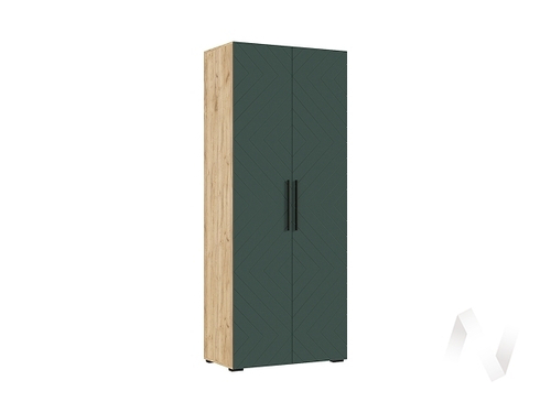 Шкаф 2-х ств (900) Спальня Флэш (дуб крафт/браш мени грин)