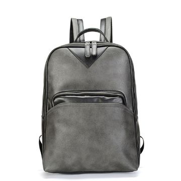 Рюкзак из экокожи Чеджу. Серый