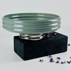 Lenardi 163-069 Фруктовница 26см на ножке MULTICOLOR в под.уп.(х8)Фарфор