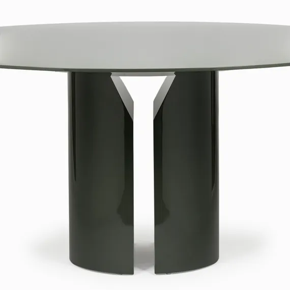 Обеденный стол Olli Ø160 см, зеленый глянец