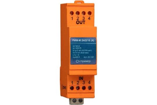 Устройство защиты от импульсных перенапряжений для информационных систем РИФ-И 24/2/10 (4)