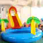 Надувной аквапарк на суше с бассейном «Мираж», 7*3*3 м