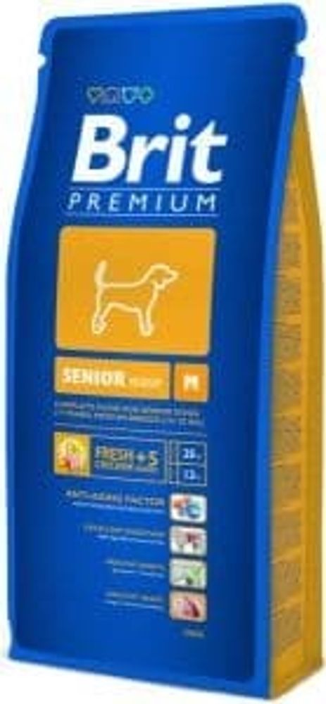 Brit Premium Dog Senior M 15.0 (д/средних пород от 7 лет) сухой д/собак