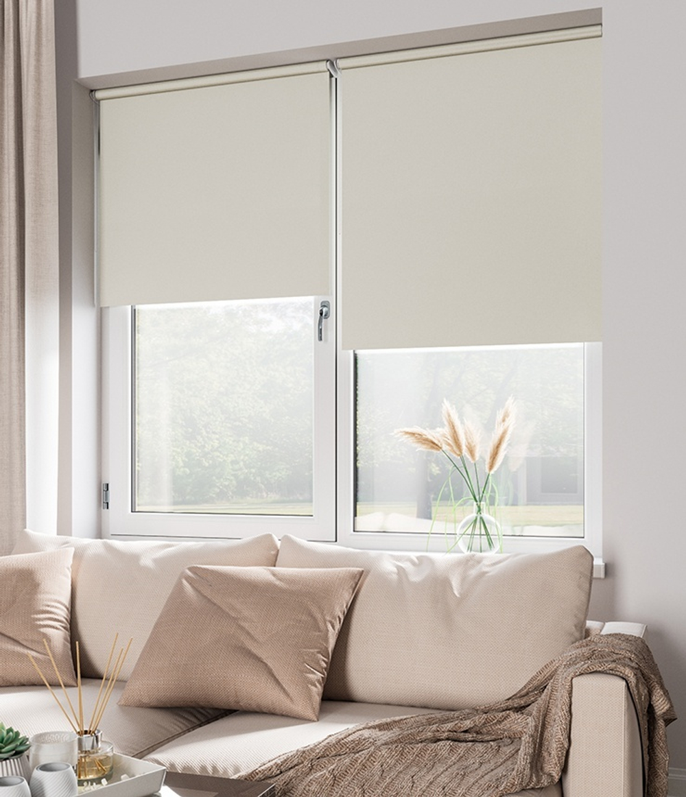 Рулонные шторы Блэкаут Экрю