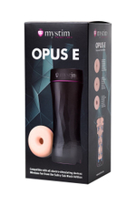 Мастурбатор-анус Opus E Donut с возможностью подключения электростимуляции (Цвет: телесный с черным)