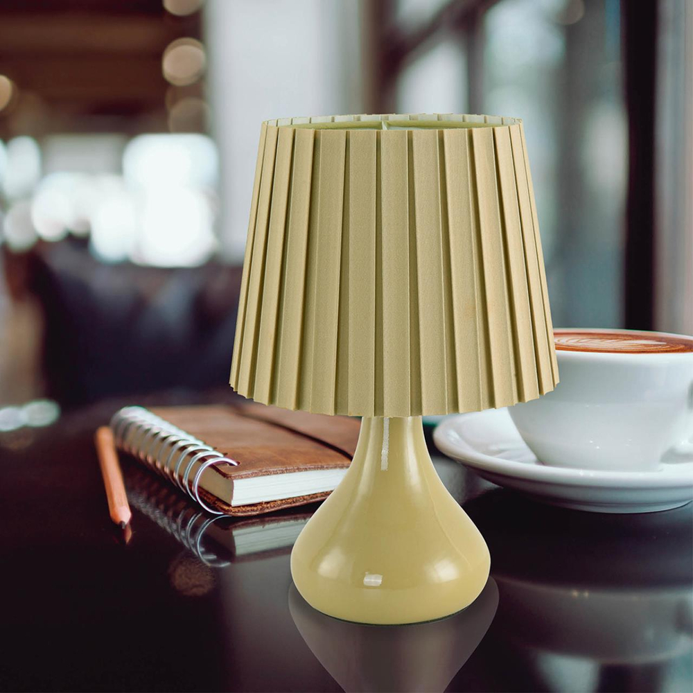 8183/1T COUNTY LN26 499 оливковый, керамика/текстиль Настольная лампа E14 1*40W 220V NAINA