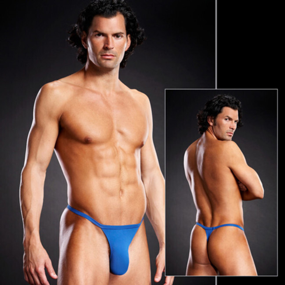 Т-стринги для мужчин S/M 46-48 (Цвет: ярко-синий)