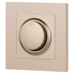 Светорегулятор Intro Accent 6-401-04 поворотный, 600Вт 230В, IP20, СУ, шампань