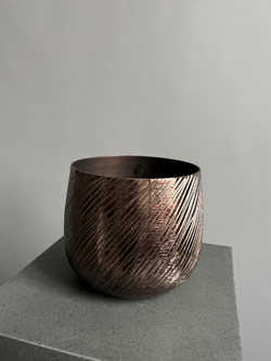 Ваза "Smoke bright" (металл), D17,5xH15 см