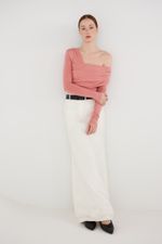 ТОП-БОДИ НА ОДНО ПЛЕЧО, ПУДРОВЫЙ РОЗОВЫЙ