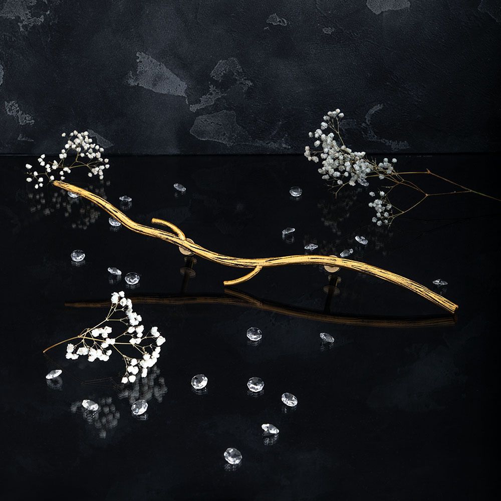 Ручка скоба мебельная Арт Бранч long Амбер