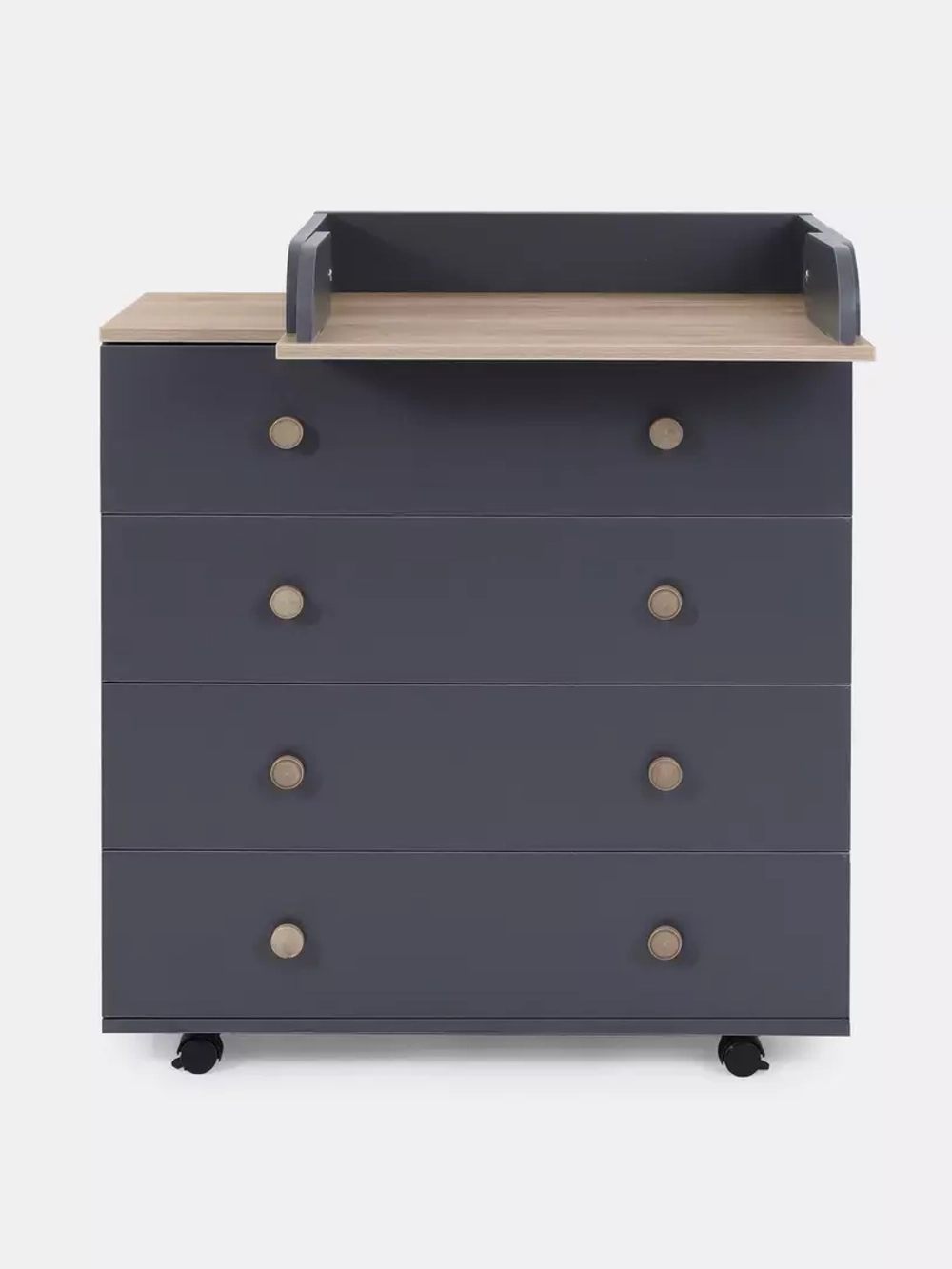 Комод RANT "ELSA PRO" с органайзером 80 см. 4 ящика (арт.125) Moon Grey