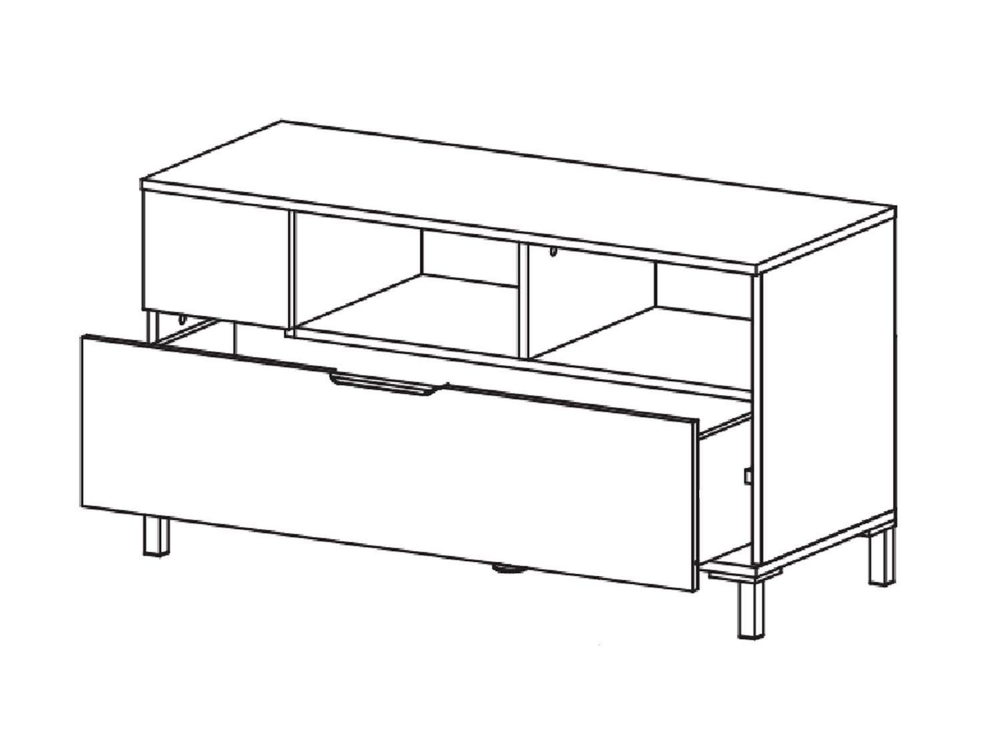 Харди тумба ТВА № 1 Дуб Делано Темный / Зеленый