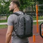 Рюкзак HEIKKI CHARACTER (ХЕЙКИ) универсальный, эргономичный, серый, 43х31х13 см, 273917