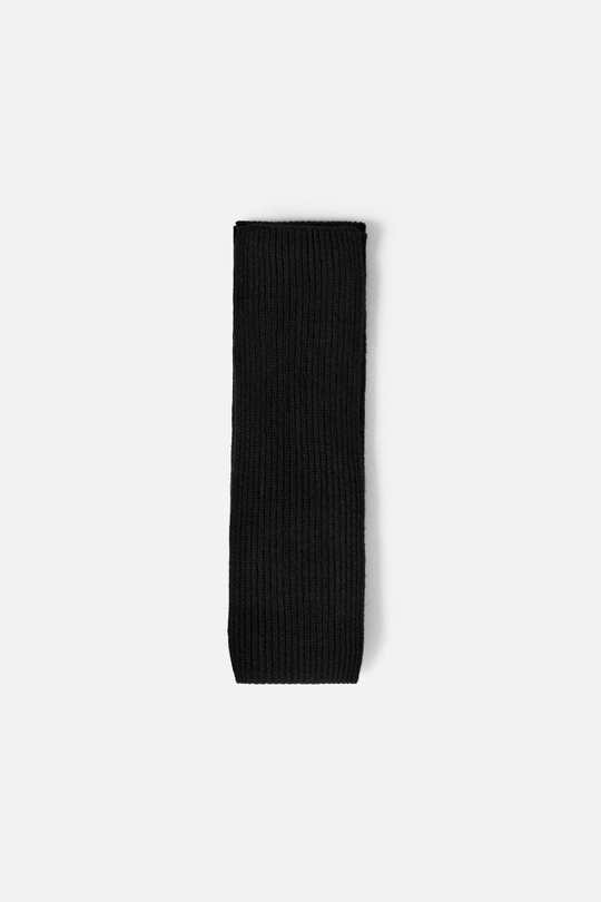 ZARA ШАРФ ИЗ ШЕРСТИ И КАШЕМИРА, ЧЕРНЫЙ