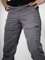 Брюки карго с передними карманами Город Горький серый графит