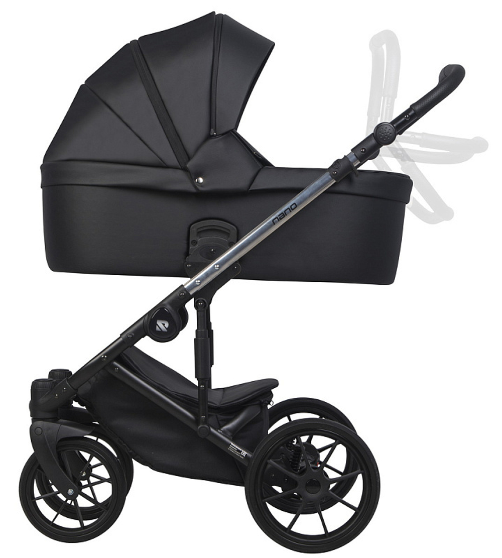 Детская коляска Riko Nano Thermo 2 в 1 01 Black (черный)