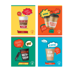 Тетрадь 48л., А5, клетка "Глоток мотивации", выб. лак (BG)