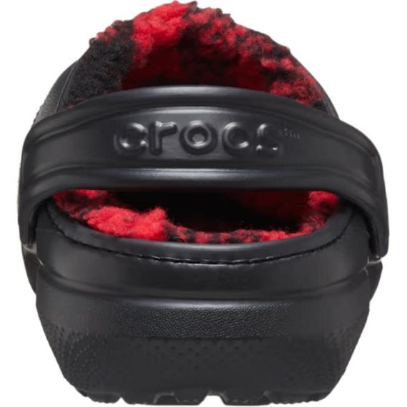 Crocs Classic Lined Buffalo Check Clog 'Black Red'