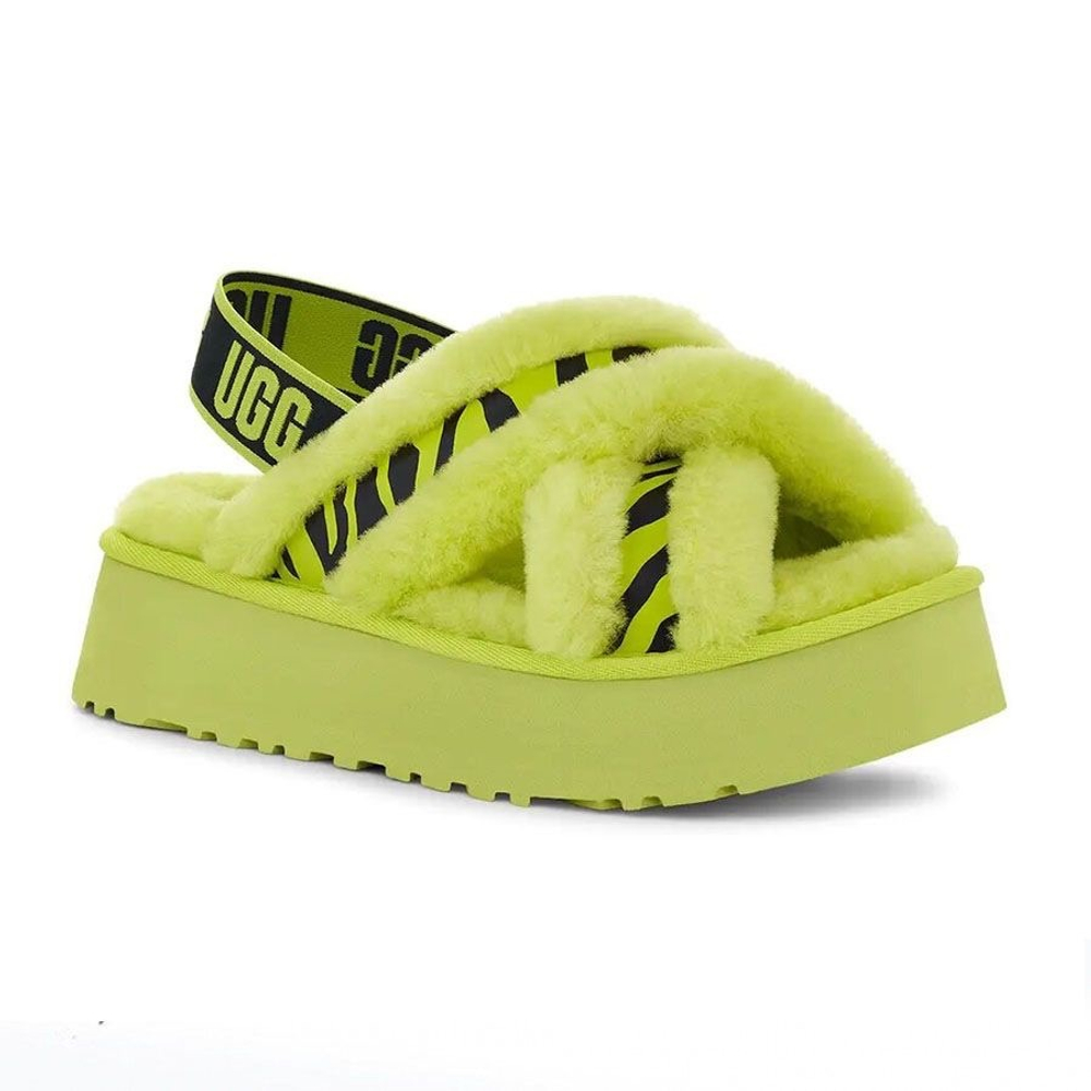 UGG Disco Cross Slide Key Lime