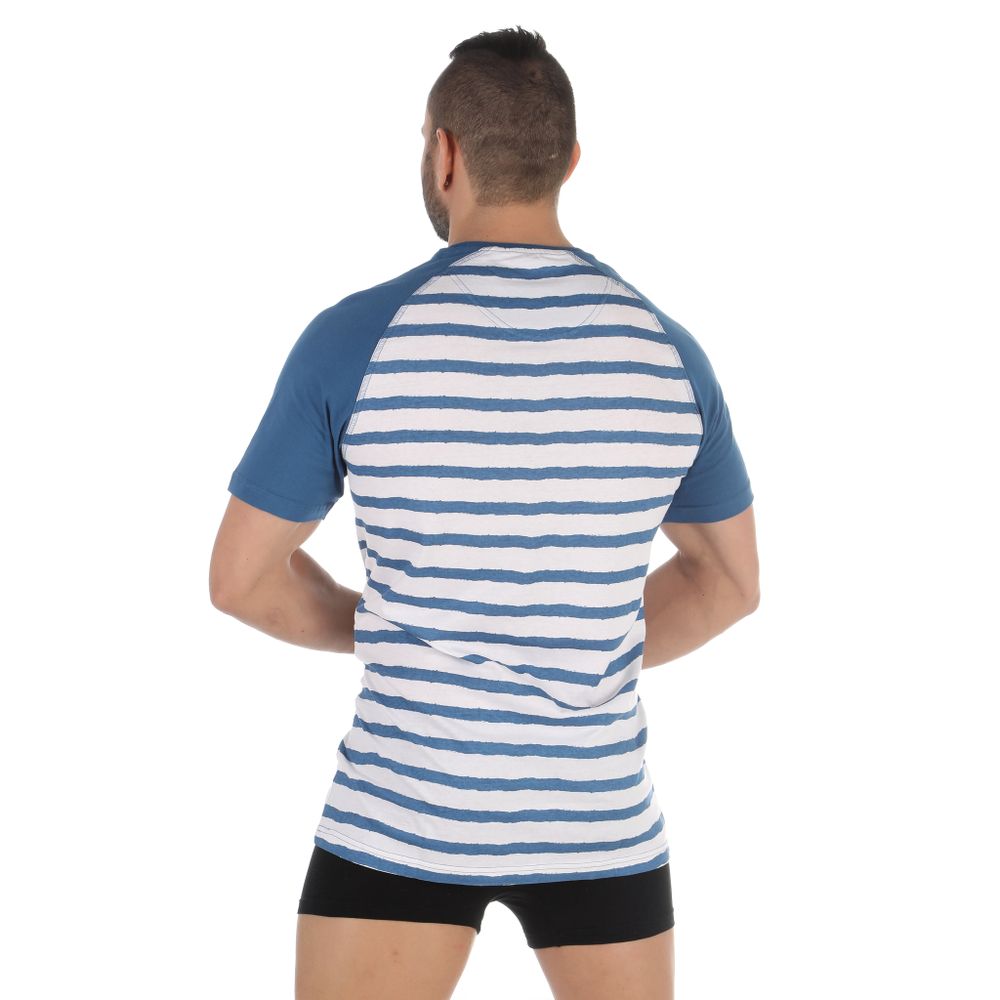 Мужской домашний комплект с шортами синий в полоску Tom Tailor 70992/5608 625