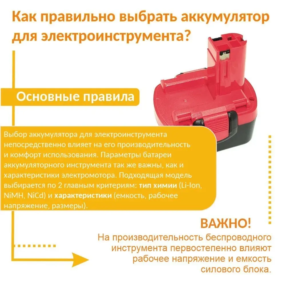 Аккумулятор для BOSCH 2.0Ah 14.4V