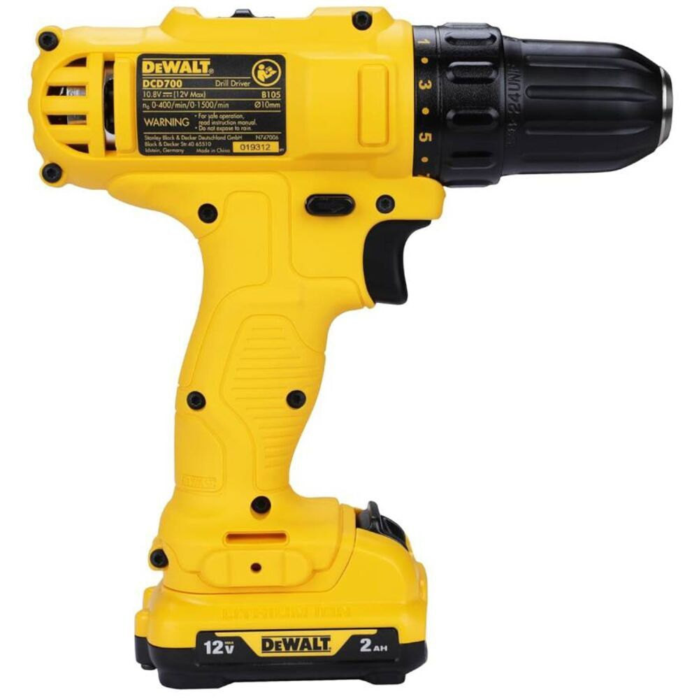 Аккумуляторная безударная бесщеточная дрель-шуруповерт DeWALT DCD700D2B1