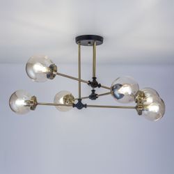 Citilux Планета CL105165 Люстра на штанге поворотная Бронза