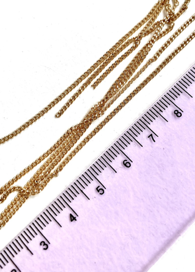 0424-з Цепь плоская 2мм, позолота