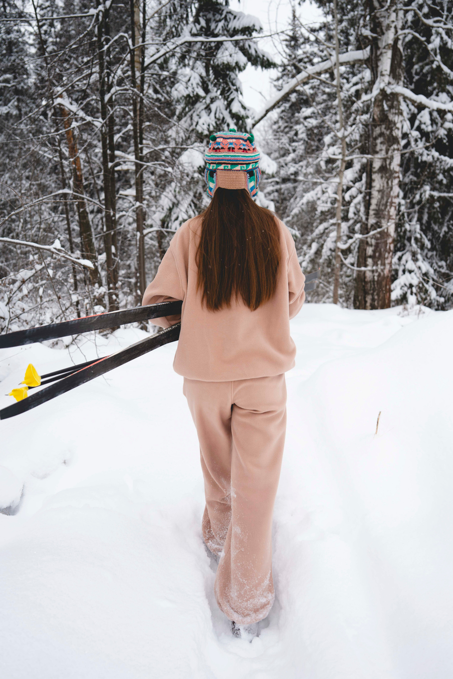 Флисовый свитшот с воротником-стойкой