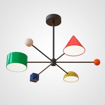 Красочная светодиодная люстра с теплым или холодным светом SPIL