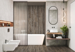 Глазурованный керамогранит Alma Ceramica Caspio GFA2090CSP44R 20x90 см 1.62 м² матовый цвет коричневый