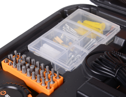 Дрель-шуруповерт Вихрь ДА-12Л-2КН с набором инструментов