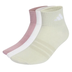 Теннисные носки Adidas Training Essential Ankle 3P - magic mauve/white/halo green
