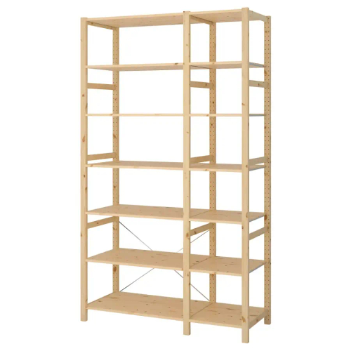 Стеллаж - IKEA IVAR, 134х50х226 см, сосна, ИВАР ИКЕА