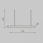 Подвесной светильник Maytoni Technical Vinder P051PL-L40W4K
