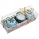 Свечи новогодние «Сказочное желание» 22x8.3x7 см, голубой