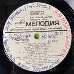 Винтажная виниловая пластинка LP Полад Бюль Бюль Оглы, Полад Бюль Бюль Оглы Поет Свои Песни (СССР 1981)