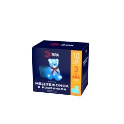 ENIOF - 12 ЭРА Фигура LED Медвежонок с корзинкой, 3АА