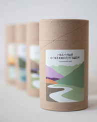 Иван чай с таежной ягодой в подарочном тубусе