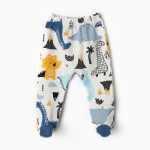 Ползунки детские, цвет белый/дино, р. 62 9927050 (BONITO)