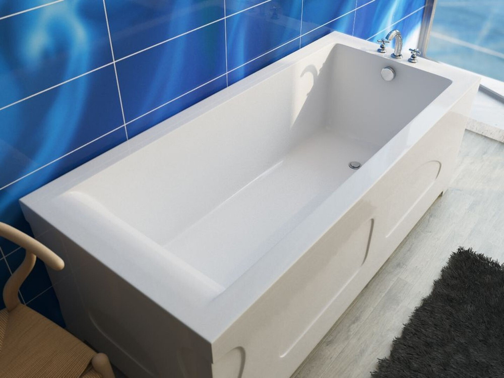 Ванна из литьевого мрамора Эстет Дельта 180x70 белая, ФР-00001661