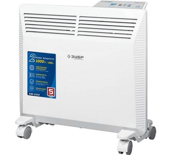 Конвектор электрический  ЗУБР серия М 1,0 кВт КЭМ-1000