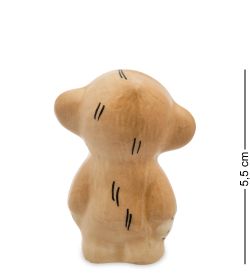 ГЛ- 859 Фигурка «Мартышка» цв. (Гжельский фарфор)