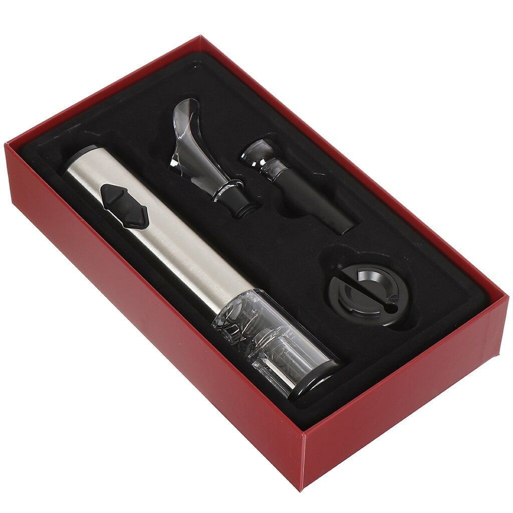 Штопор электрический для вина, электроштопор, набор аксессуаров для вина, открывашка для бутылок, подарочный набор