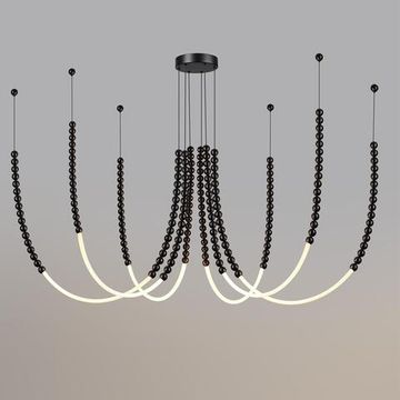 7149/70L HIGHTECH ODL26 Подвесной светильник  черный/акрилл/металл IP20 LED 70W 4300Лм 3500K 300° 220V MONELLA