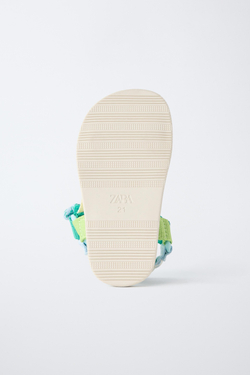 ZARA ТЕХНИЧЕСКИЕ МНОГОЦВЕТНЫЕ САНДАЛИИ BAREFOOT, СИНИЙ