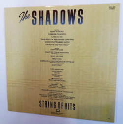 Винтажная виниловая пластинка The Shadows String Of Hits (India 1979)