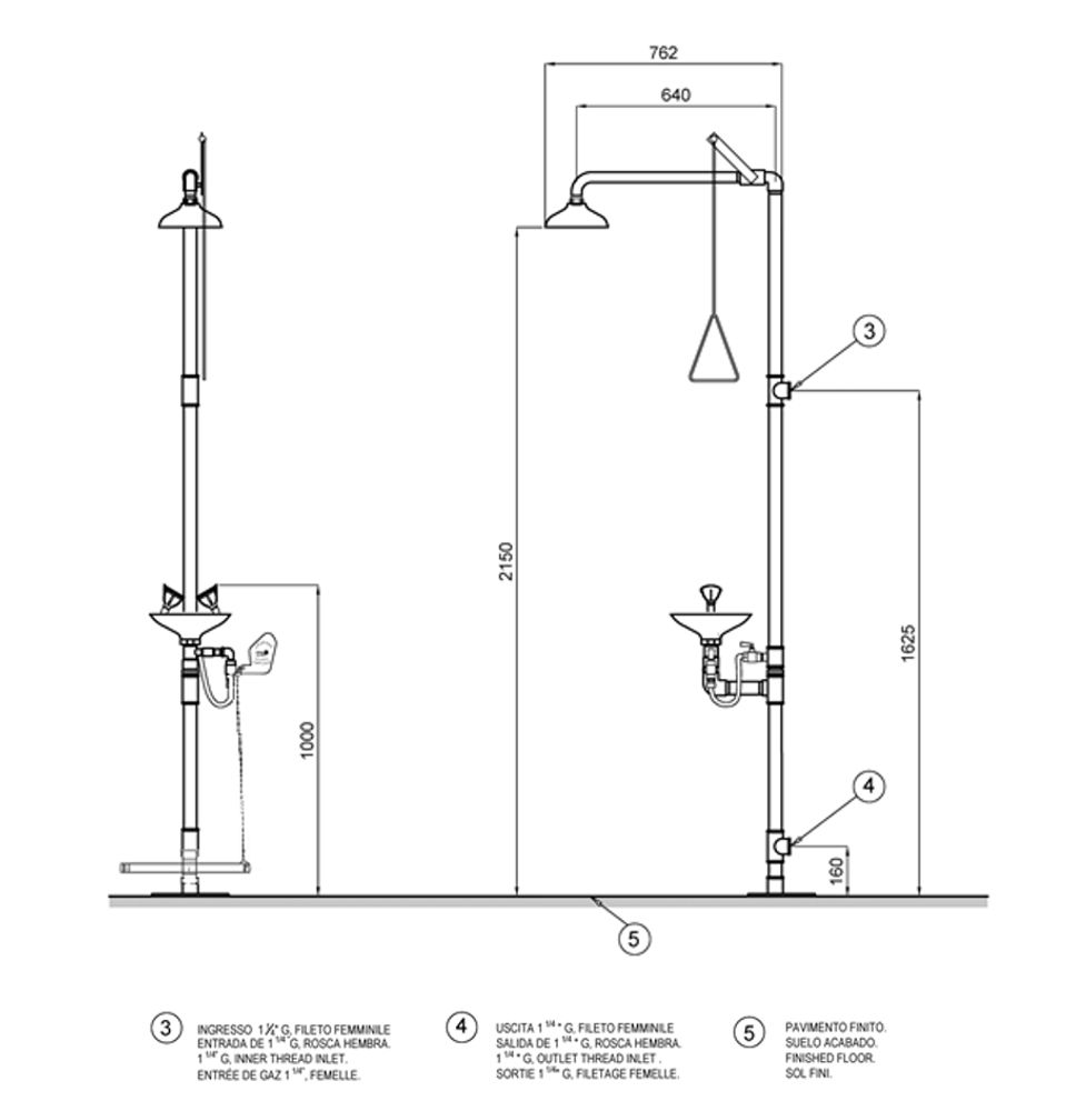 Аварийная система нерж. сталь BOCCHISF SC710SS зеленый