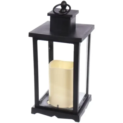 Сувенир с подсветкой «Волшебная свеча» 13*13*29 см (работает от 3*ААА), Черный